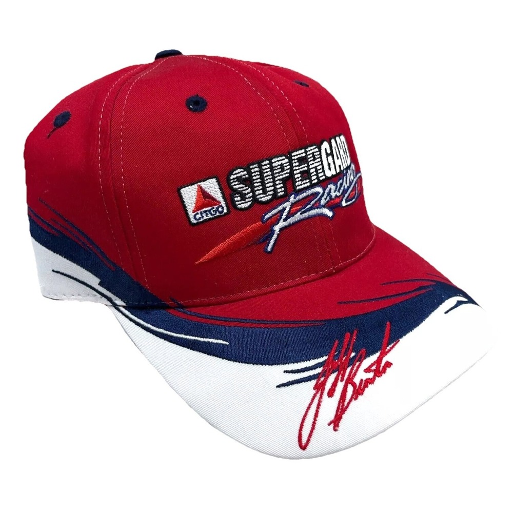 Vintage Nascar Hat Cap Snap Back Citgo Racing Tee‎ 90s Y2K Gas Oil Jeff Burton